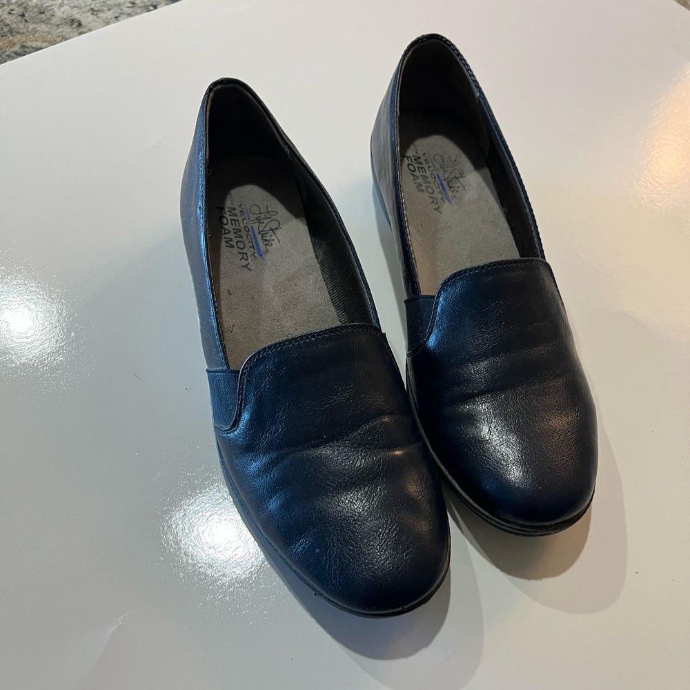 Life Stride Navy Loafers